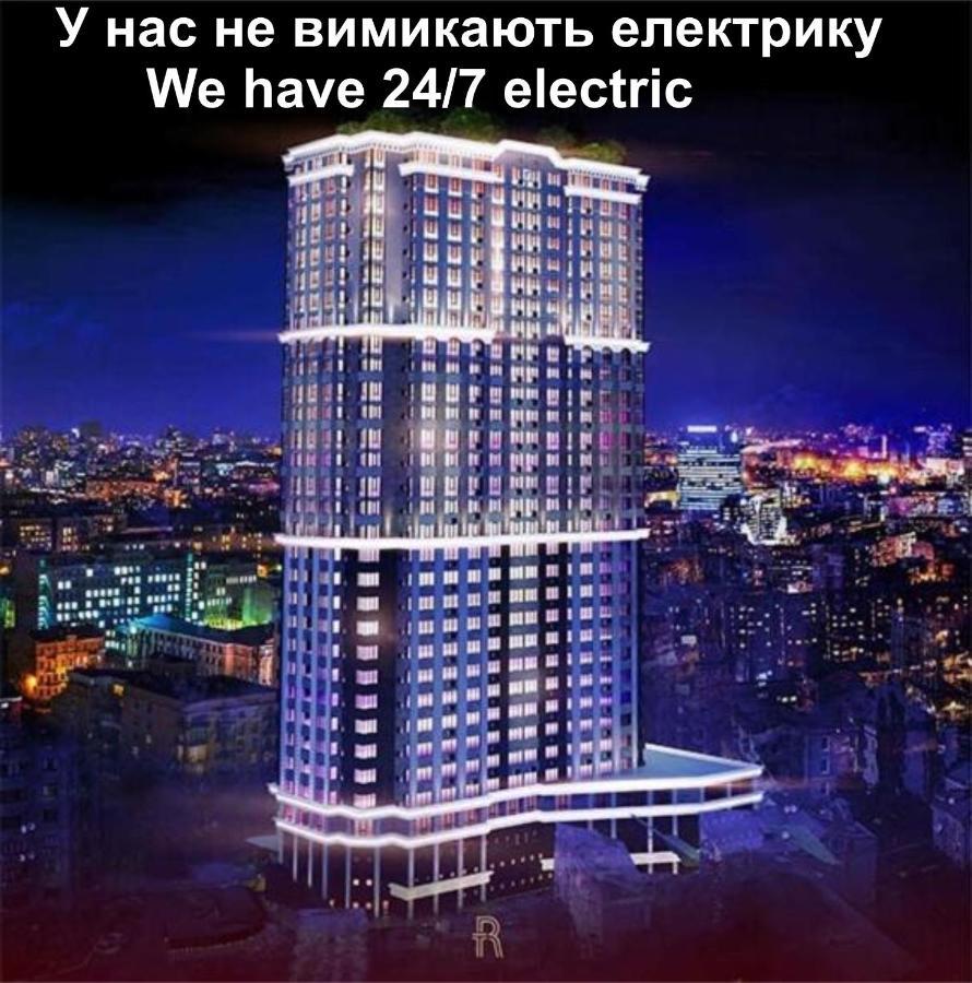Royal Tower Residence Big Vip Apartment In Center Floor 27 Kyjev Exteriér fotografie